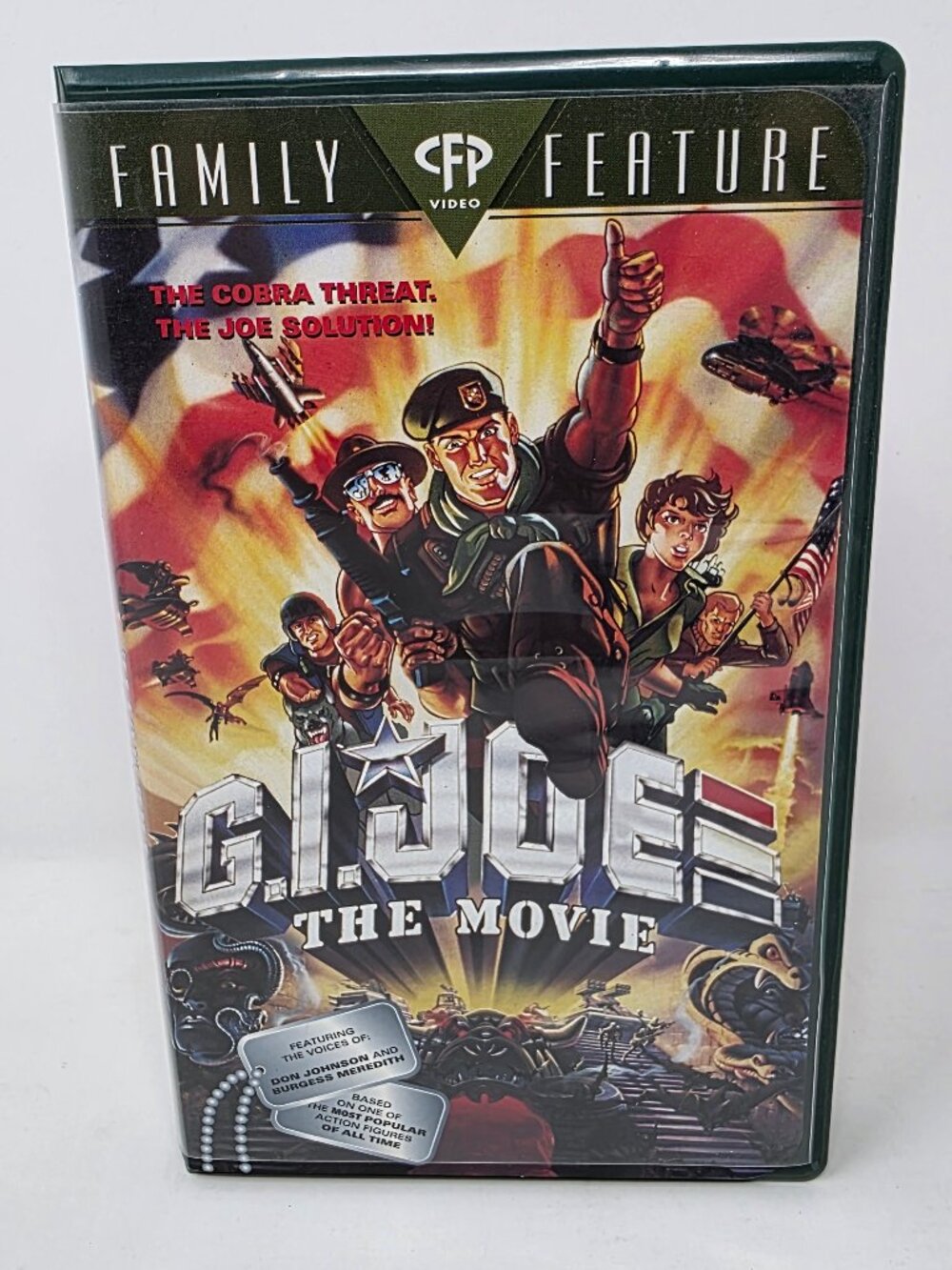 G.I. Joe: The Movie VHS (1987) Canadian CFP Video Release Green Clamshell Tested